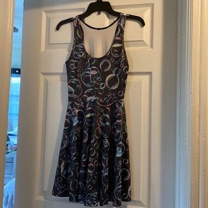 Blackmilk Clothing Bubbles Reversible Skater Dress